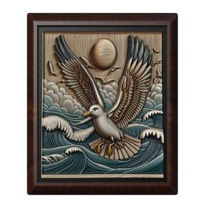 Seagull animal wall art relief wall decor