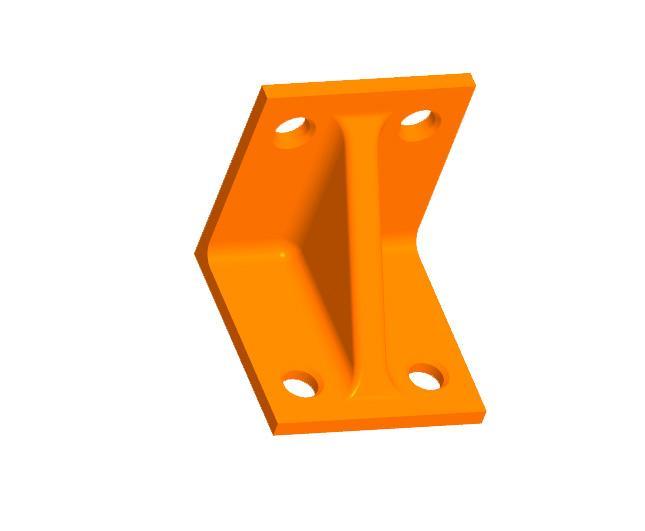 Furniture corner with reinforcement.