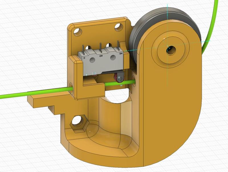 Tevo Tornado Filament guide with runout sensor