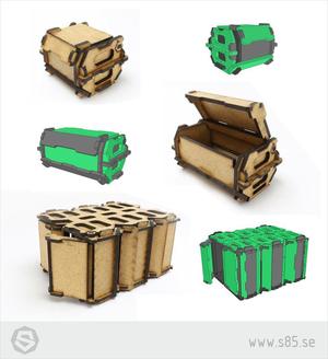 HDF 3mm Terrain - 3 Containers - s85.se