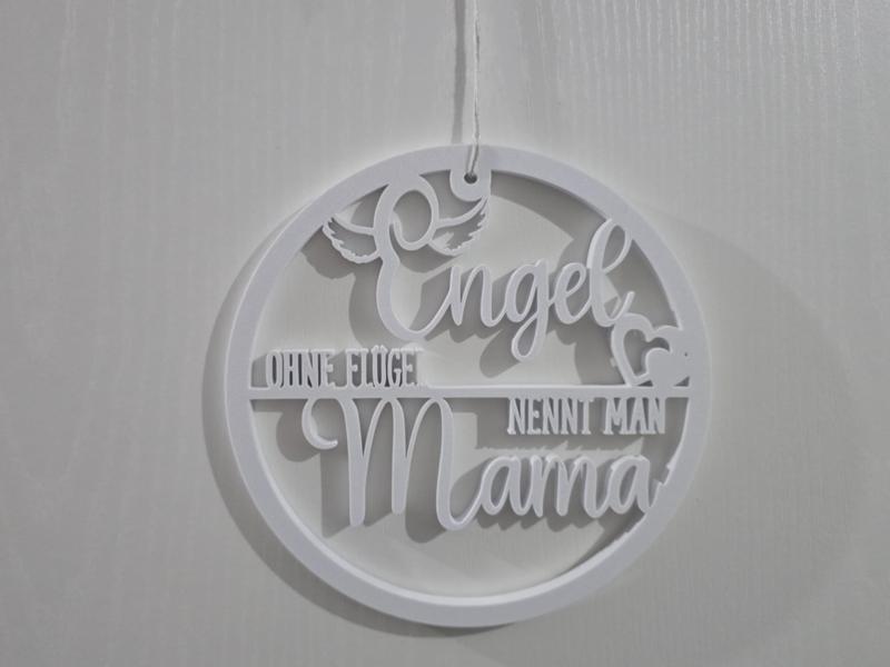 Wreath "Angel without wings they call Mama" 