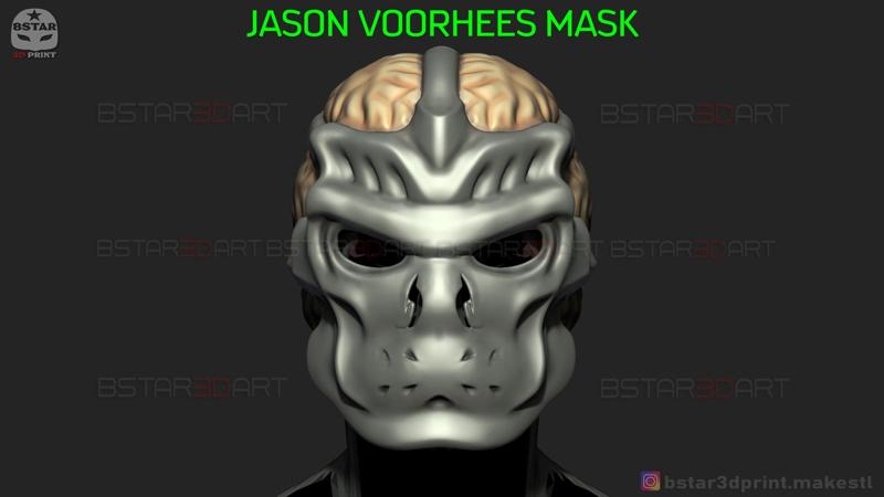 Jason X Mask - Friday 13th movie  - Horror Halloween Mask 3D print model