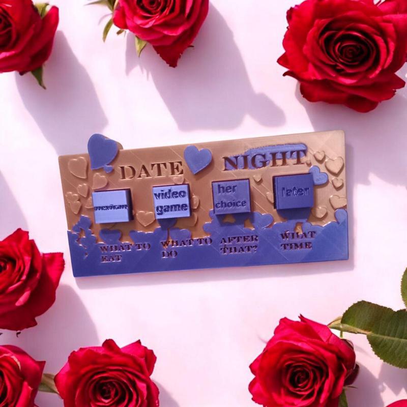 Date Night Dice and Board Set - 3D Printable Romantic Game