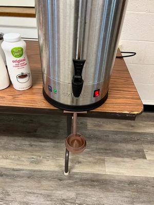 Drip tray for large coffee urn or other beverage dispenser   