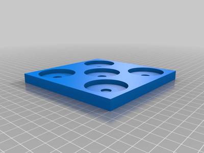 Tray for 40mm base mini with 10mm magnet hole