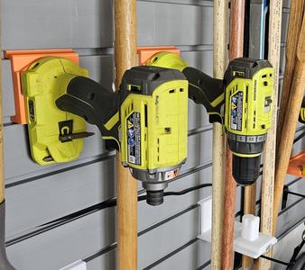 RYOBI 18V handtool Slatwall mounts