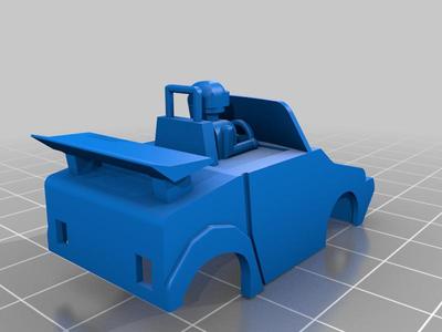 1:76 mini turbo racing body shell opencar type