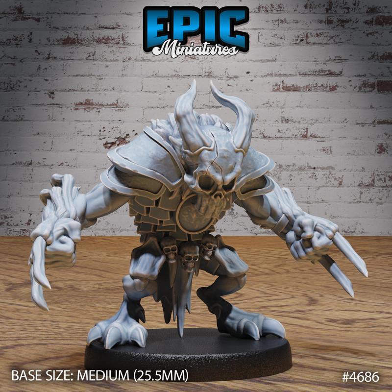 Skull Bear ‧ DnD Miniature ‧ Tabletop Miniatures ‧ Gaming Monster ‧ 3D Model ‧ RPG ‧ DnDminis ‧ STL FILE