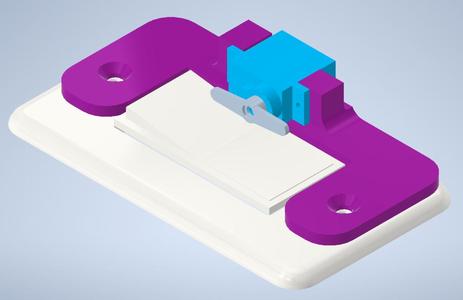 Servo Mounting Plate for 15 Amp Rocker Switches