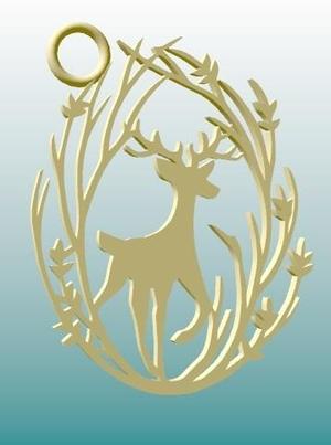 Deer Xmas Ornament