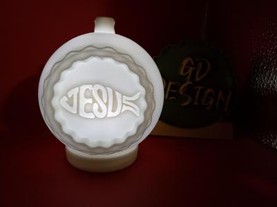 Jesus Ver 1 3D Christmas Ornament Light
