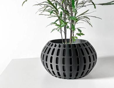 The Xander Planter Pot with Drainage: Tray & Stand Included | Modern and Unique Home Decor for Plants and Succulents | STL File   