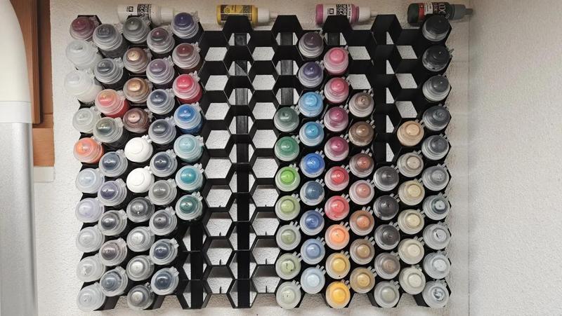 Citadel Paint Hex wall rack   