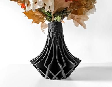 The Kiva Vase, Modern and Unique Home Decor for Dried and Preserved Flower Arrangement  | STL File   