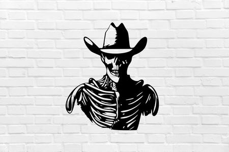 Halloween wall decoration SQUELETTE