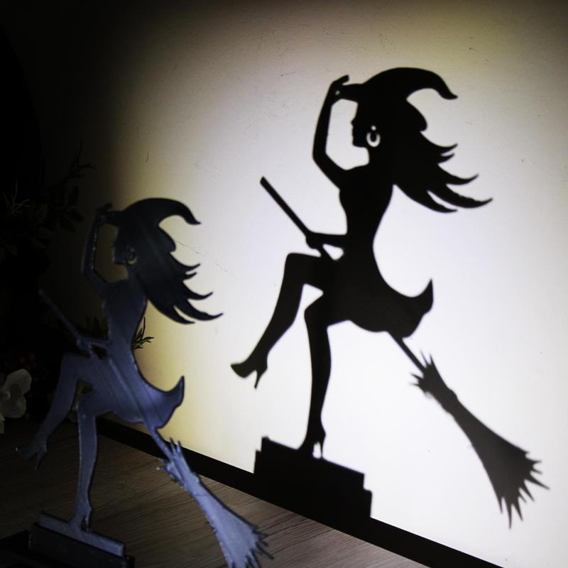 Witch Halloween Shadow Maker Projector Lamp Decoration