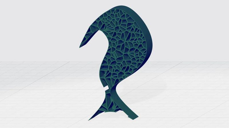 Bird decoration - voronoi   