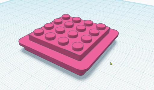 Gridfinity 1x1 Lego 4x4   