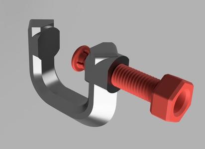 Customizable G-Clamp with Stress Model
