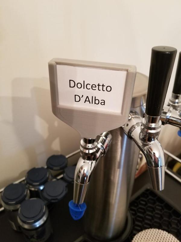 Beer tap handle with card slot