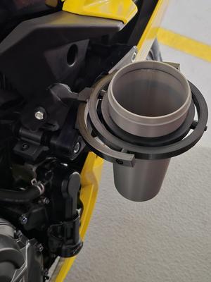 Cup holder handle bar mount insert