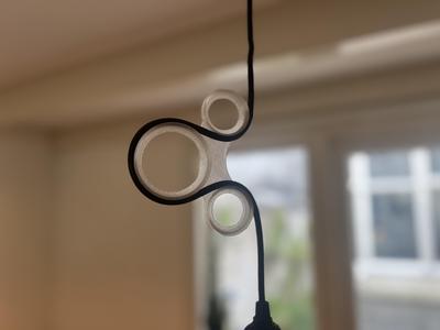 Cable shortener for hanging lamps