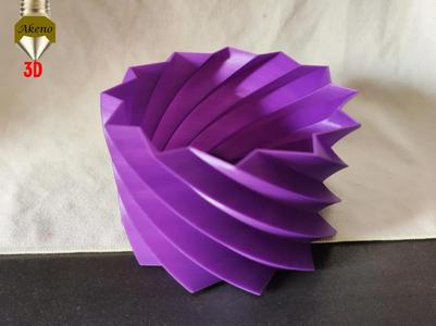 Modern twisted star flower pot