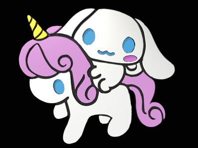 Cinnamoroll pony brooches badge
