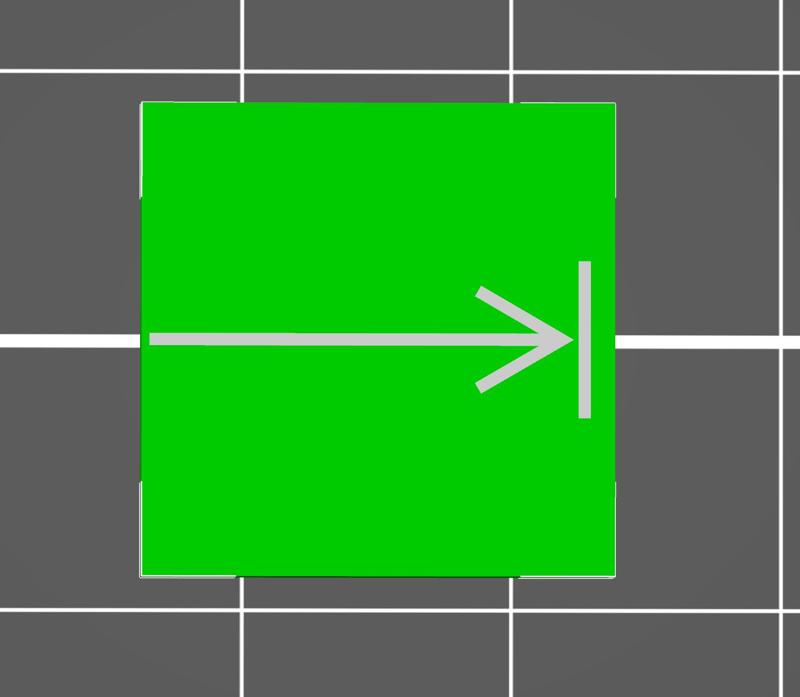ISO 7000-0001 limited rectilinear motion