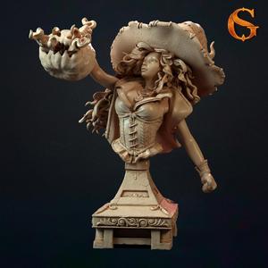 Bust - Beatrix of the Pumpkins, Witch (75mm)