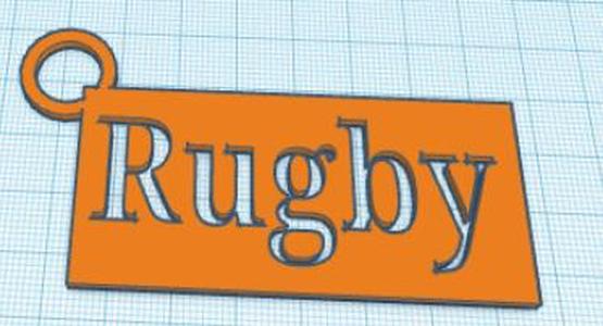 Rugby Keyring
