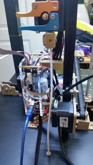 Ikea Lack Table - Through feed filament guide