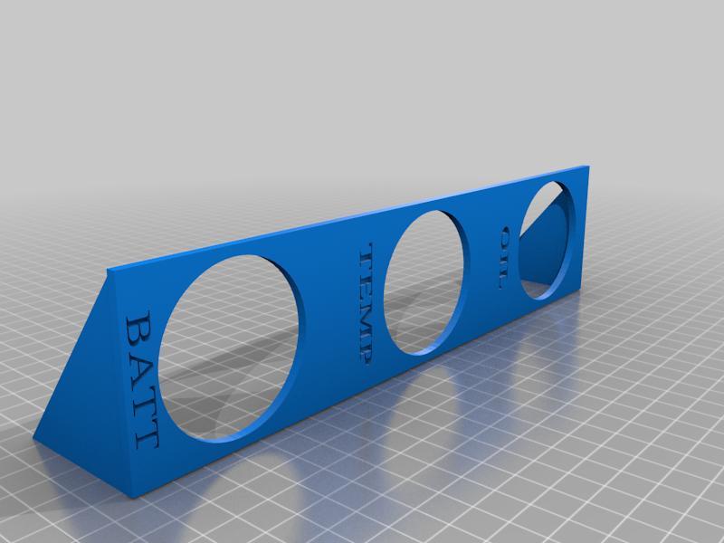 GAUGE PANEL FOR DASH VENT 