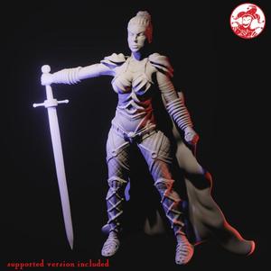 Cinder the Fire Barbarian Genasi Large Half-Giant (2 inch/50 mm base, 3 inch/75 mm height)