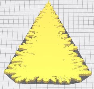 Christmas tree silhouette