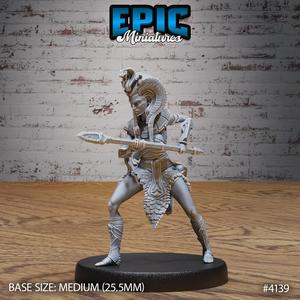 Cleopatra Royal Guard Spear / Egyptian Warrior / Undead Guardian / Desert Ruler / Sand Encounter / Crypt Beast