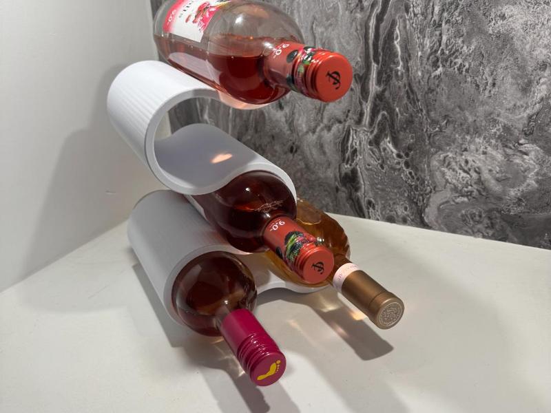|Wavy Wine Holder 5 bottle