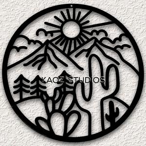 desert wall art cactus wall decor southwestern decoration mojave desert