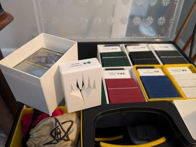 Magic the Gathering MTG Deck box, Honeycomb MTG Deckbox, and Spacer Accessories for Harbor Freight 8 Bin Large Portable Storage Case
