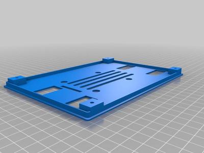 Raspberry Pi4, Gehaeuse und Rahmen für 7" Touchscreen