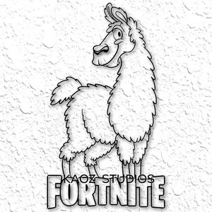 fortnite llama game room wall art fortnite fan art wall decor
