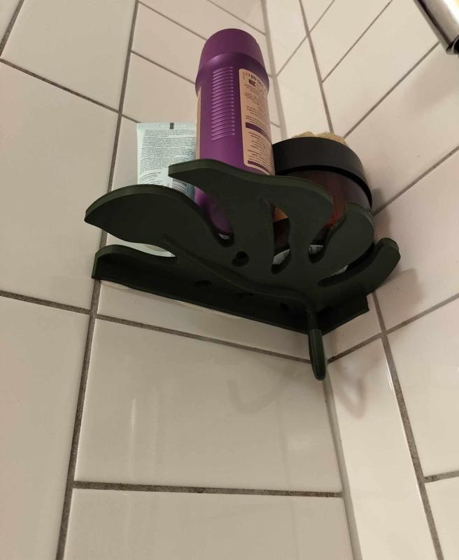 Monstera shower shelf