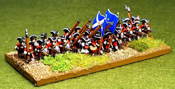 6mm late 17thCentury infantry  advancing 