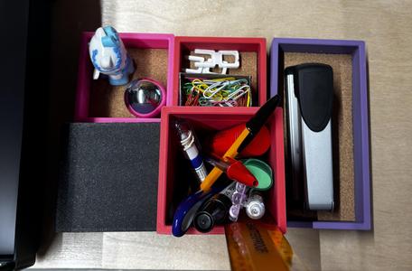 Magnetic Modular Desk Trays