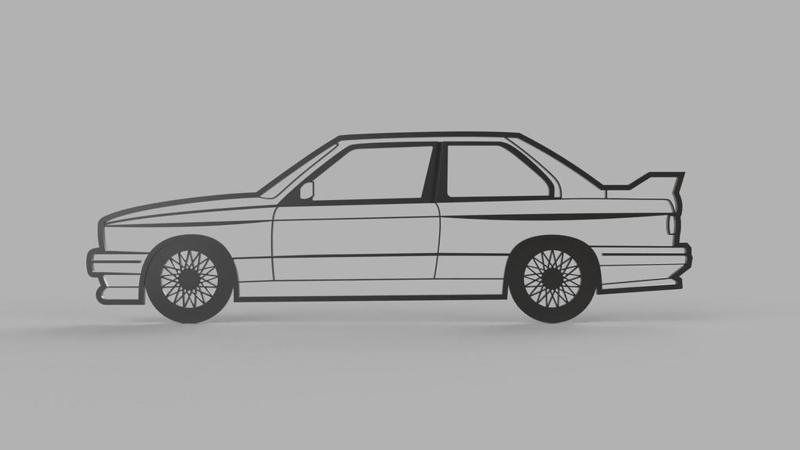 BMW E30 M3  Silhouette