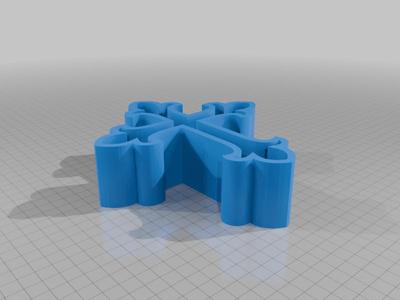 Medieval Cross Cookie Cutter. Can be adjusted anyway you wish to adjust it
