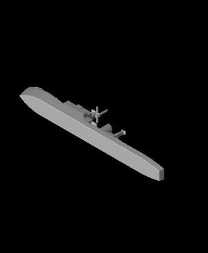 1/1250 Scale HMS Type 14 Frigate.stl