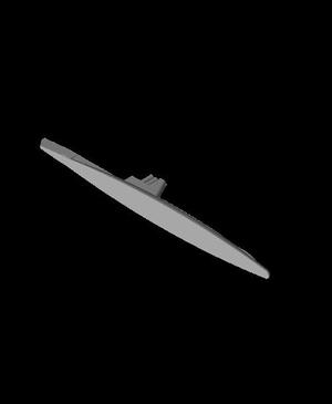 1/350 Scale SS 344 USS Cobbler Waterline.stl
