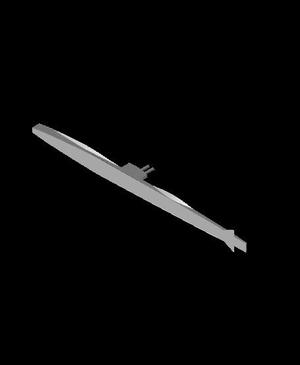 1/350 Scale SS 19½  USS Seal G-Class Submarine Waterline.stl