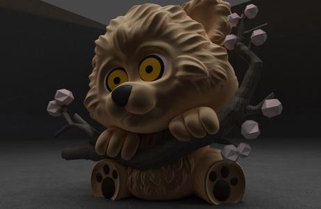 Mesh Mayhem Enchanting Garden Bear